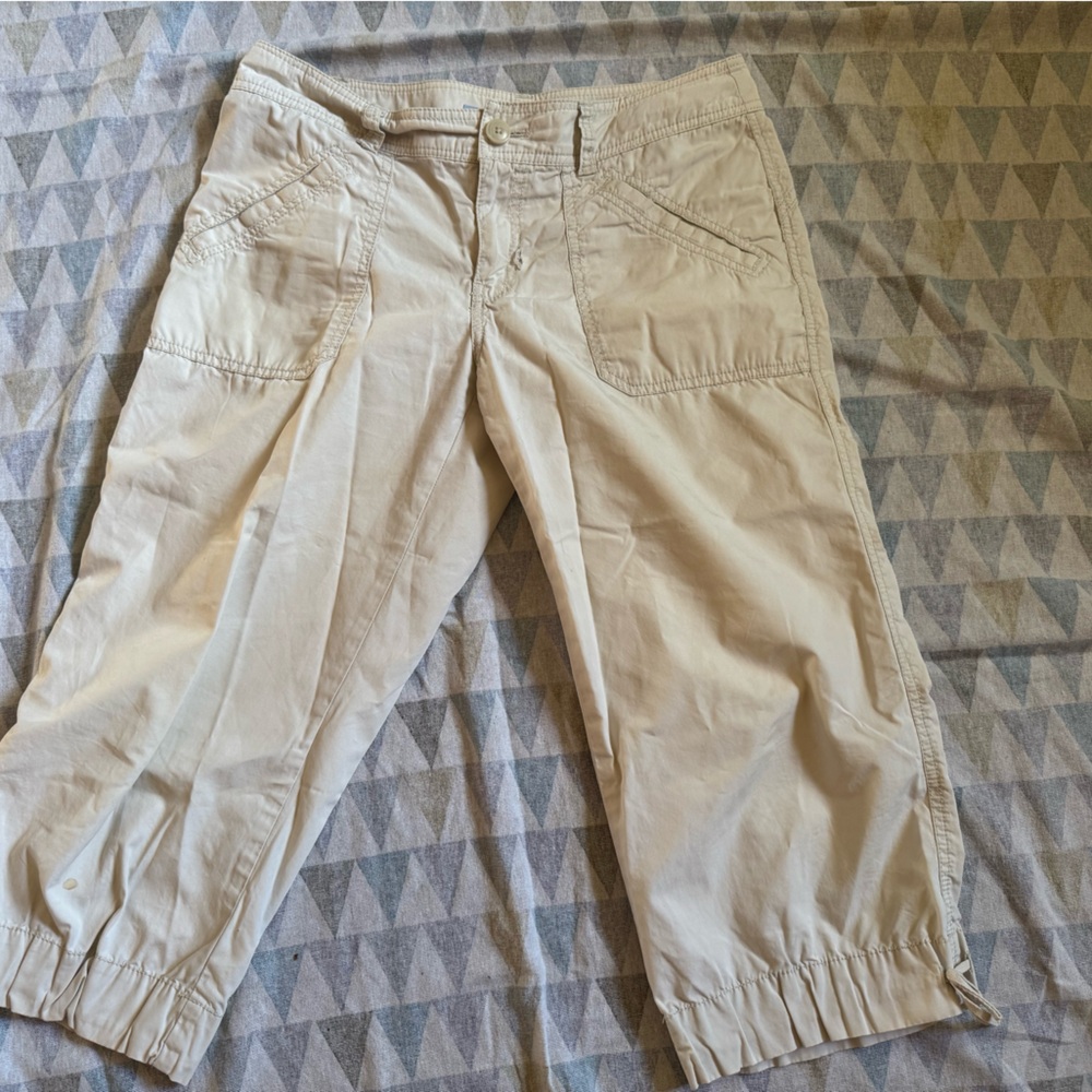 Cream Cargo Pants